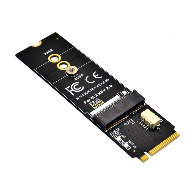 1 Комплект платы M.2 KEY-M To KEY A-E/E Riser Card PCB Для модуля беспроводной сетевой карты по протоколу M.2 NGFF PCIE