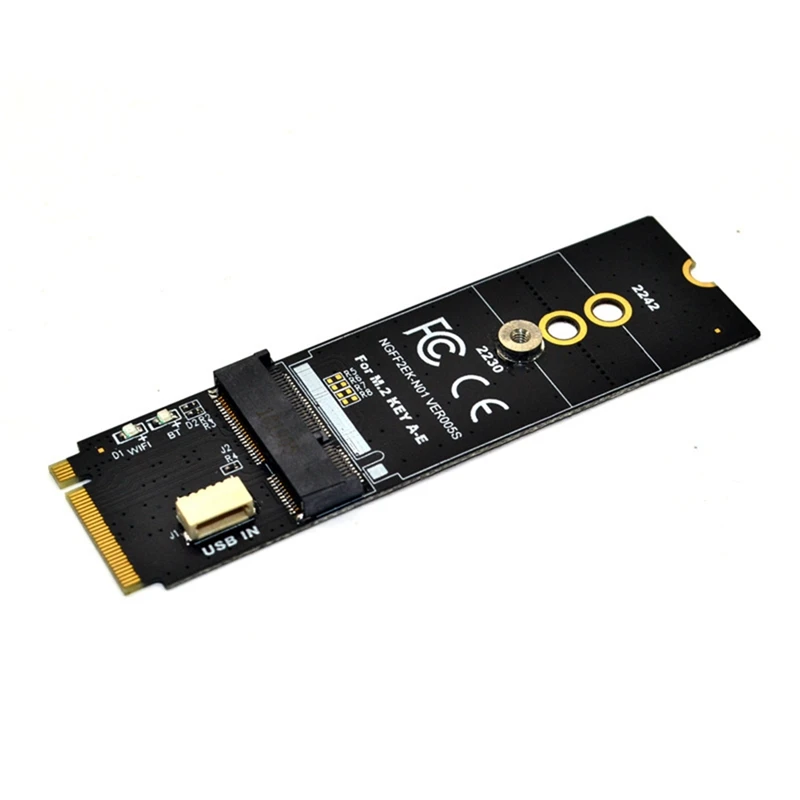 1 Комплект платы M.2 KEY-M To KEY A-E/E Riser Card PCB Для модуля беспроводной сетевой карты по протоколу M.2 NGFF PCIE Изображение 2 