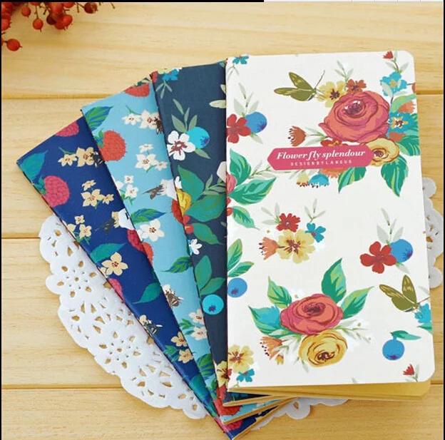 1 шт./лот, новый сладкий винтажный Садовый цветок, серия блокнотов из крафт-бумаги, ретро-дневник 