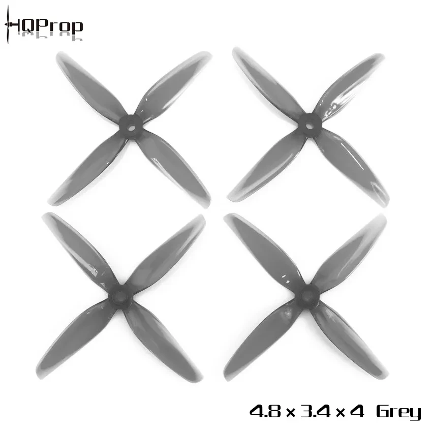 10 Пар HQProp 4.8X3.4X4 серый (2CW + 2CCW)-пропеллер из поликарбоната для 5-дюймовых FPV Дронов DIY Quadcopter
