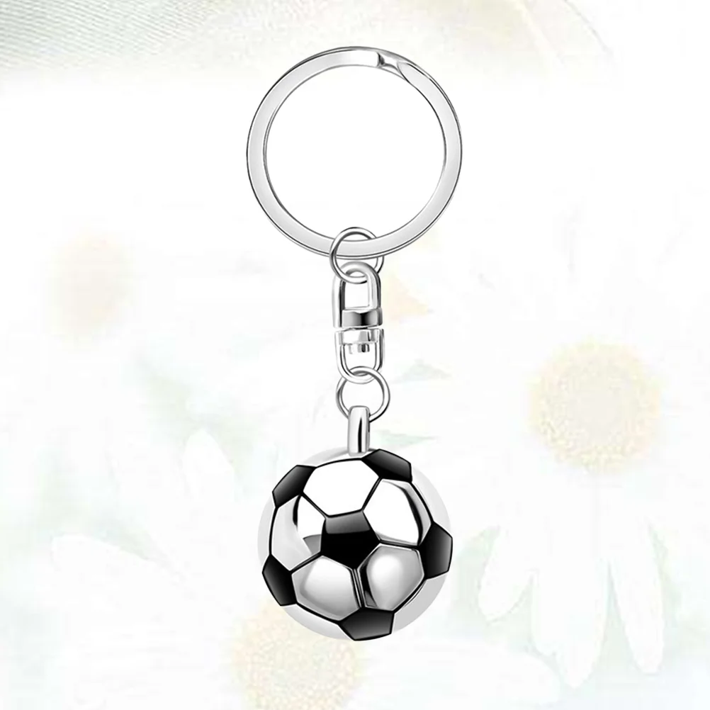 12 шт. Металлическое кольцо для ключей Креативный футбольный мяч Брелок для ключей Полукруглый футбольный брелок