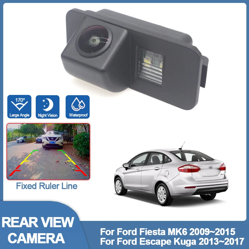 170 Градусов HD CCD 1080x720 P Камера заднего Вида Для Ford Fiesta MK6 2009 ~ 2015 Escape Kuga 2013 2014 2015 2016 2017 Ночного Видения
