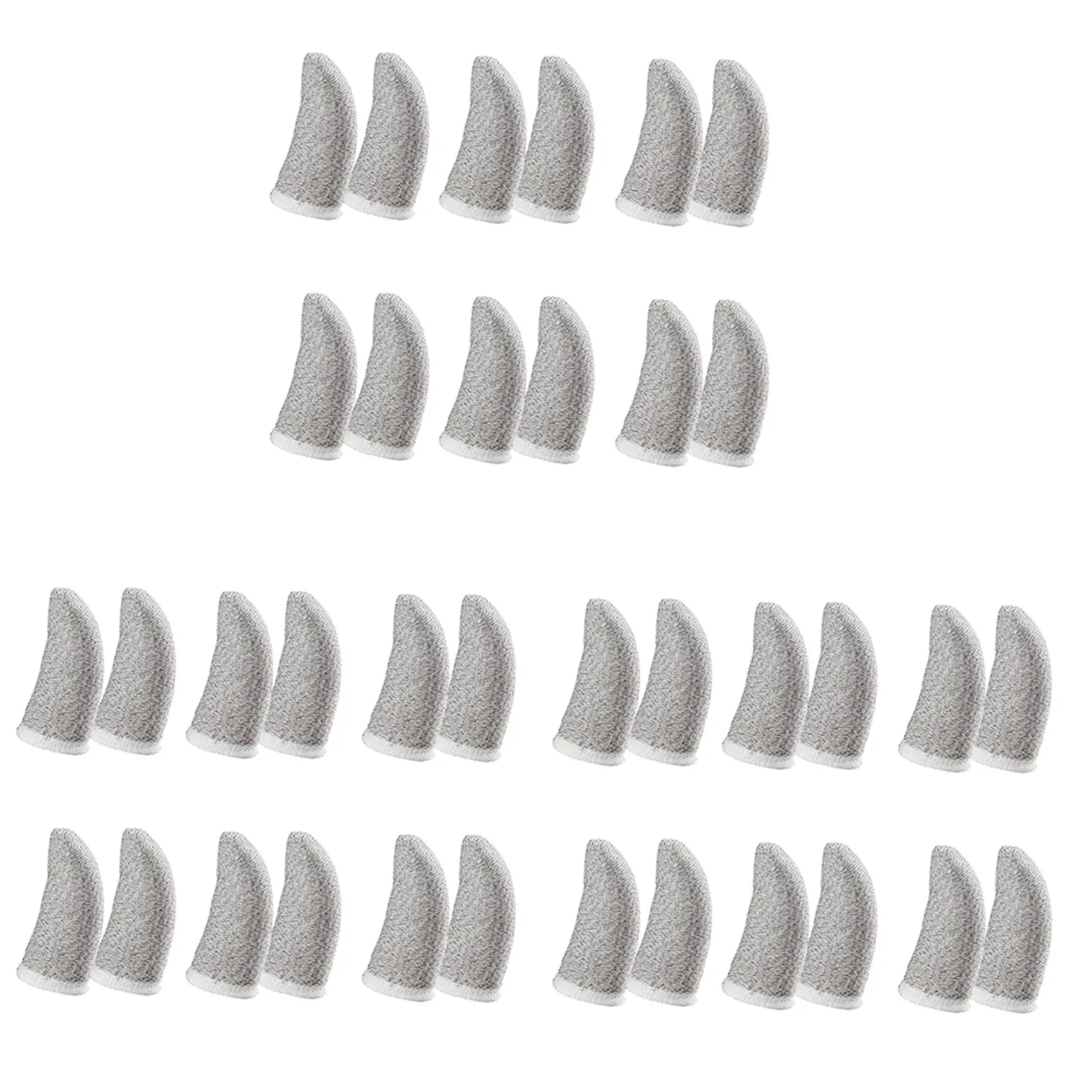 18-контактные накладки для пальцев из углеродного волокна для мобильных игр PUBG, накладки для пальцев с контактным экраном, белые (36 шт.)