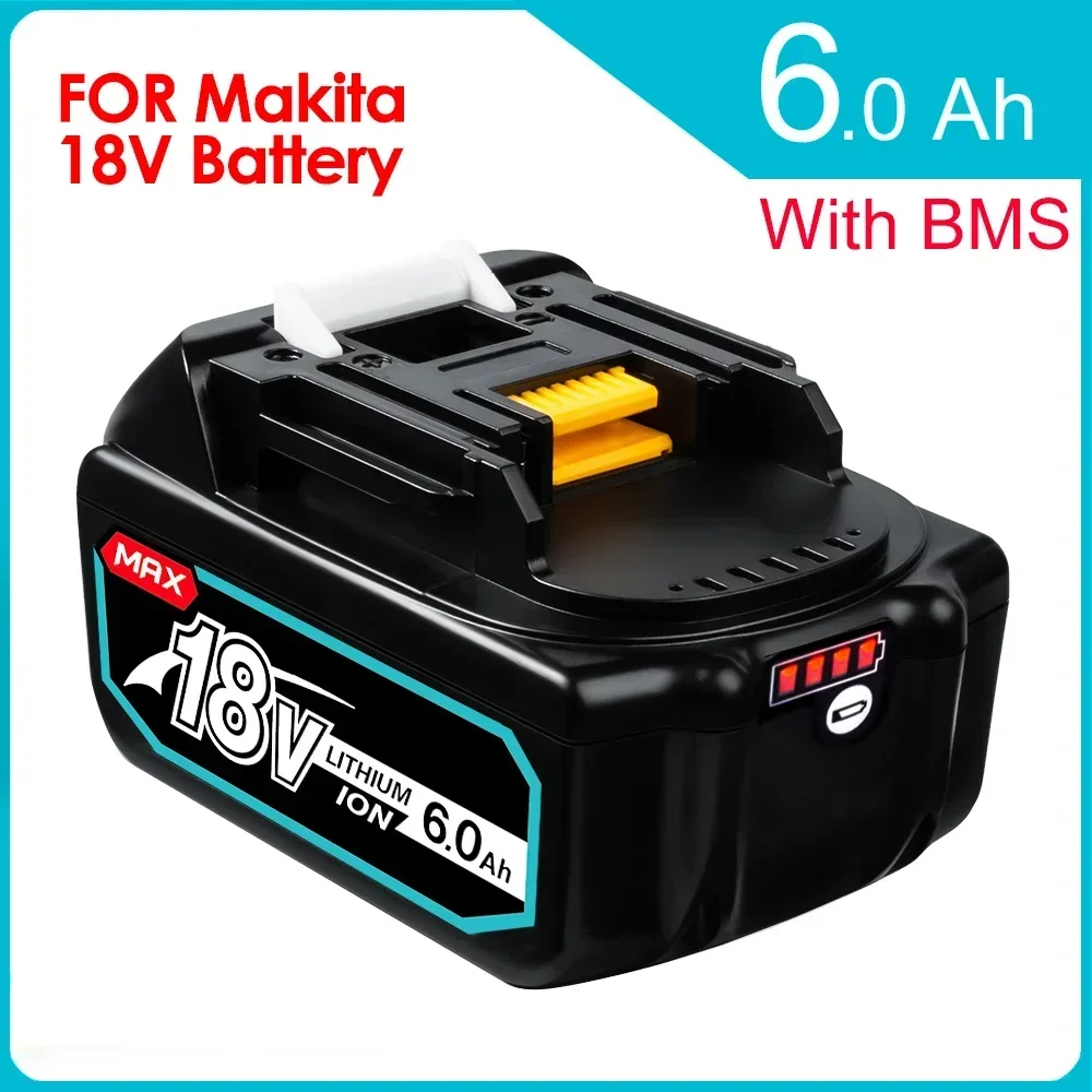 18V 6.0Ah BL1860b Литий-ионная Аккумуляторная Батарея Для Электроинструментов Makita 18 Вольт BL1860 BL1830b BL1850b BL1840 LXT-400 6A Изображение 0 