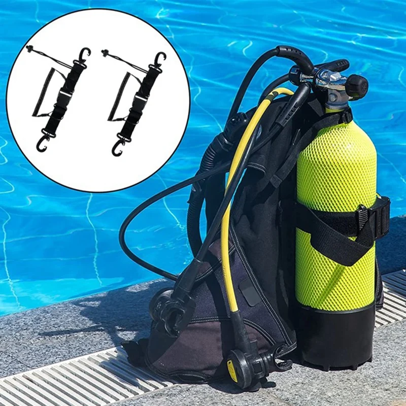 2 предмета Шнурка для подводного плавания, стальной пружинный шнур, шнур для камеры с быстросъемной пряжкой, зажимы для дайвинга Изображение 5 