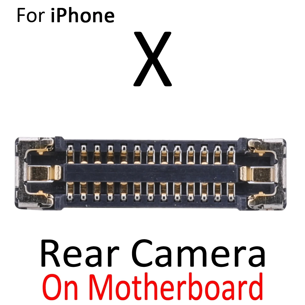 2 шт. Разъем FPC для камеры заднего вида для iPhone X XR XS Max на гибком кабеле материнской платы Изображение 1 