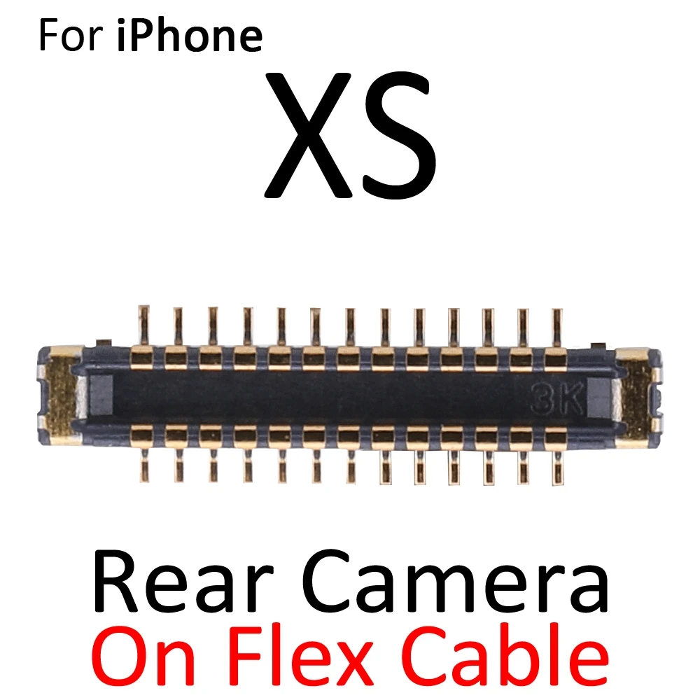 2 шт. Разъем FPC для камеры заднего вида для iPhone X XR XS Max на гибком кабеле материнской платы Изображение 4 