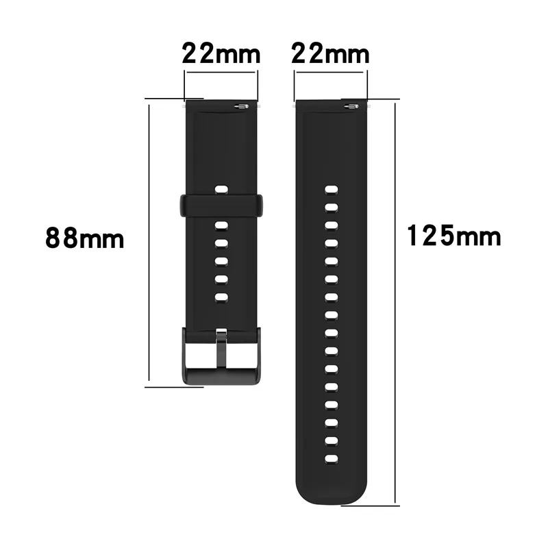 20 мм/22 мм Huawei watch GT 2 /2e/pro ремешок Для Samsung Gear S3 frontier Силиконовый браслет Galaxy watch 3/46 мм/42 мм/Active 2 band Изображение 3 