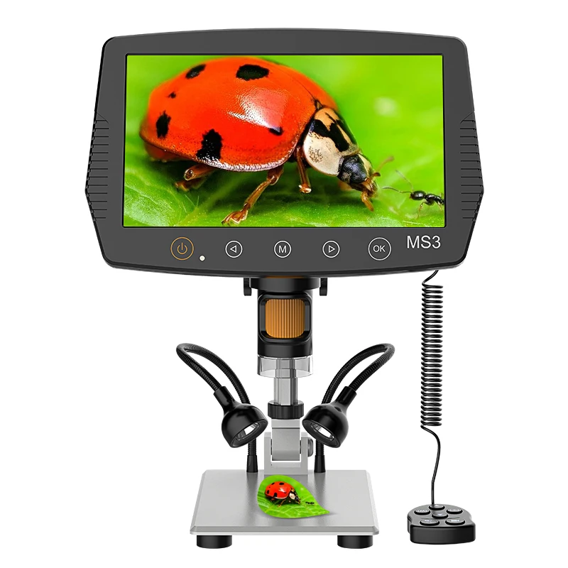 2022 Новая модель SRMS3 1000X 1080P 9-дюймовый HD экран Сканирующая Электронная Видеокамера ЖК-Цифровой микроскоп
