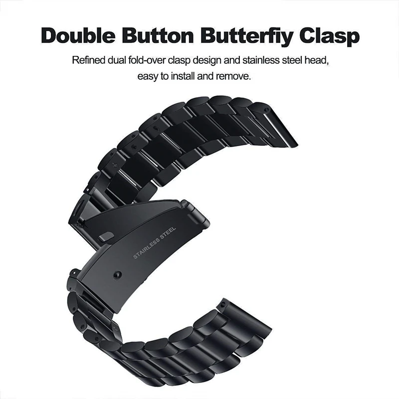 2ШТ Сетчатый Ремешок для часов из нержавеющей Стали 20 мм для Samsung Galaxy Watch 42 мм/Active 40 мм/Gear S2 Classic/Gear Sport Ремешок Изображение 2 