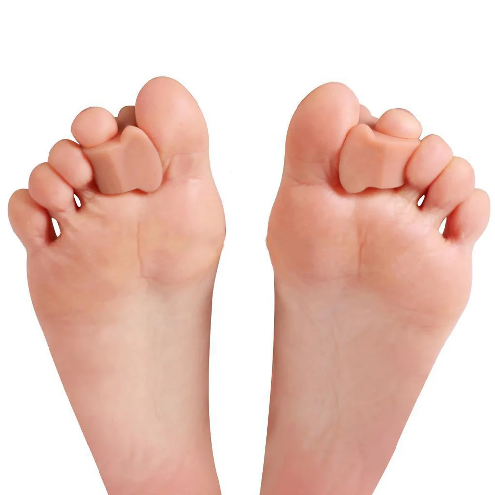 2шт Новый Разделитель Пальцев Ног Силиконовый Гель Для Коррекции Большого Пальца Стопы Ортопедический Выпрямитель Обезболивающий Зажим Для Ног Инструмент Для Лечения Пальцев Ног Изображение 2 