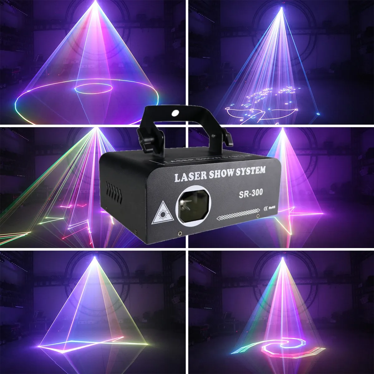 300 МВт RGB лазерный DJ Диско Анимационный Сканер Луча DMX Сценический Лазерный Проектор Бар Клуб Вечеринка Танец Свадьба День Рождения Рождественская Лампа