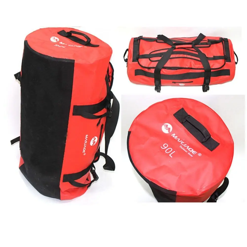 30Л-90Л Водонепроницаемая спортивная сумка для каяка, сухое седло, багаж, походные сумки для плавания Изображение 2 