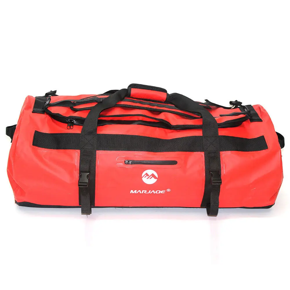 30Л-90Л Водонепроницаемая спортивная сумка для каяка, сухое седло, багаж, походные сумки для плавания Изображение 3 