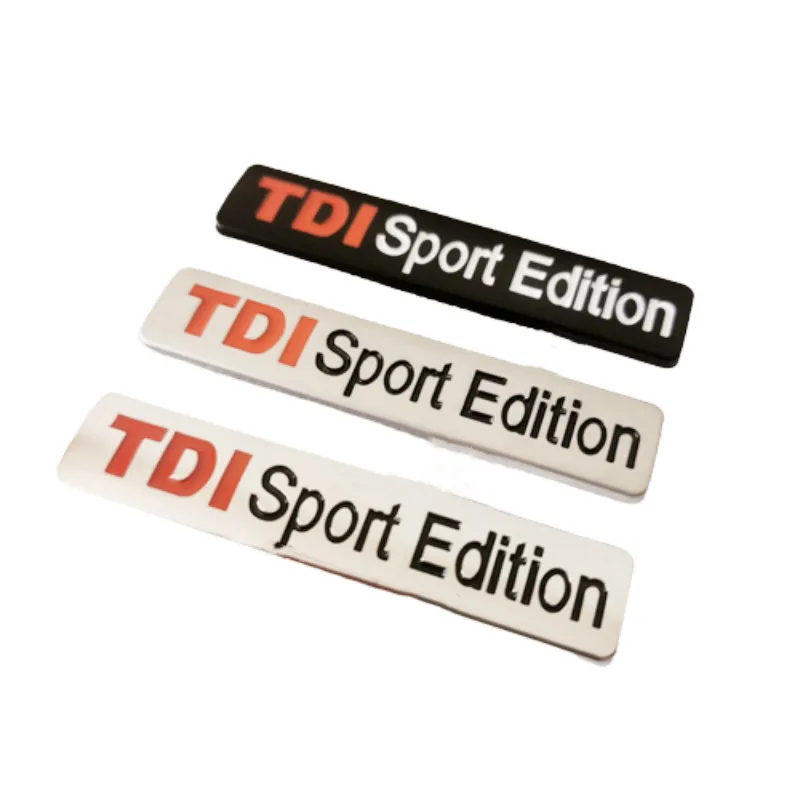 3D Металл TDI Sport Edition Письмо Наклейки На Задний Багажник Автомобиля Эмблема Хромированный Значок Наклейки Для VW POLO GOLF CC TT JETTA GTI TOUAREG