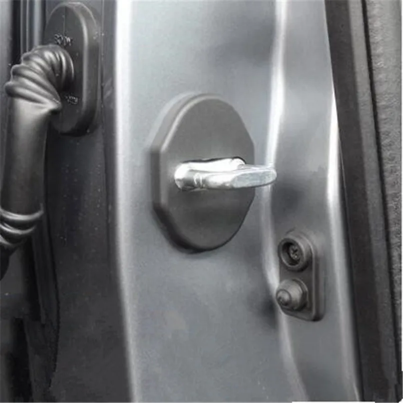 4 шт./компл. Стайлинга автомобилей Дверной замок пряжка водонепроницаемый Защитный чехол для Mitsubishi ASX Pajero Outlander Lancer EX Galant Eclipse Изображение 2 