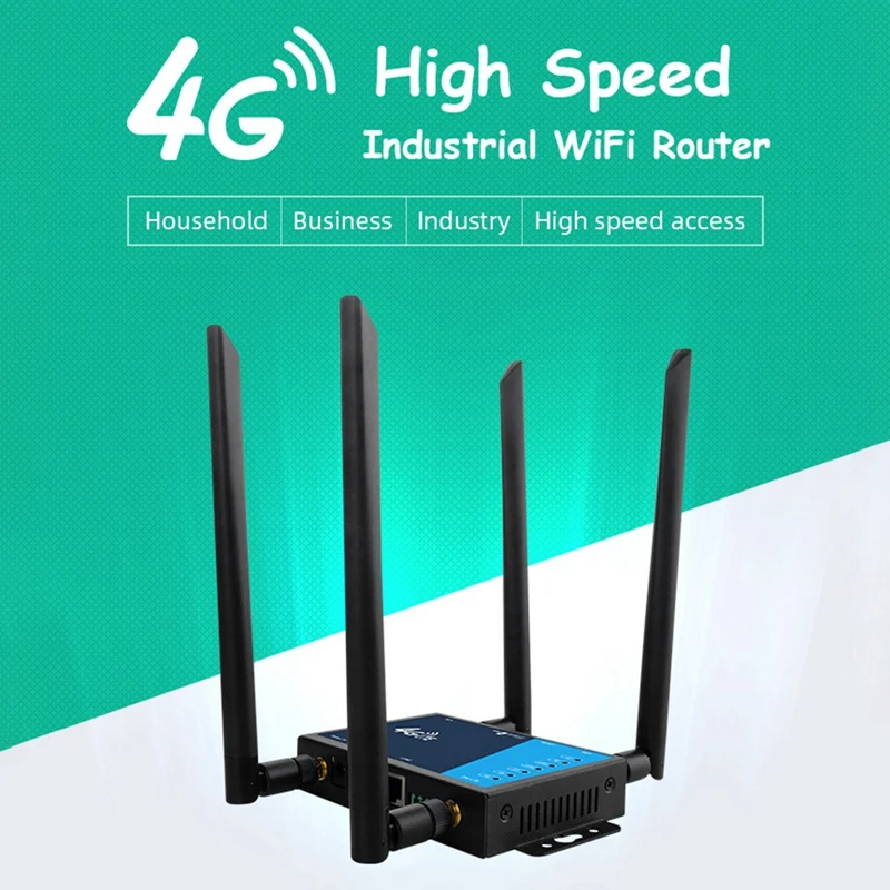 4G Wifi-маршрутизатор промышленного класса, 4G Широкополосный WIFI-беспроводной маршрутизатор, 4G LTE CPE-маршрутизатор со слотом для sim-карты, Антенна Изображение 5 