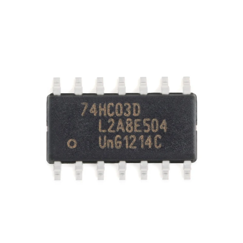 5 шт. Оригинальный аутентичный 74HC03D653 SOIC-14, четыре логических чипа с 2 входами и без вентилей Изображение 2 