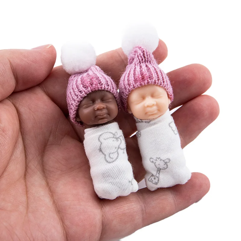 7 см Новая имитационная кукла-Реборн из смолы, милый мини-пальчиковый малыш, Игрушки для девочек, детские игрушки, подарки на день рождения для детей