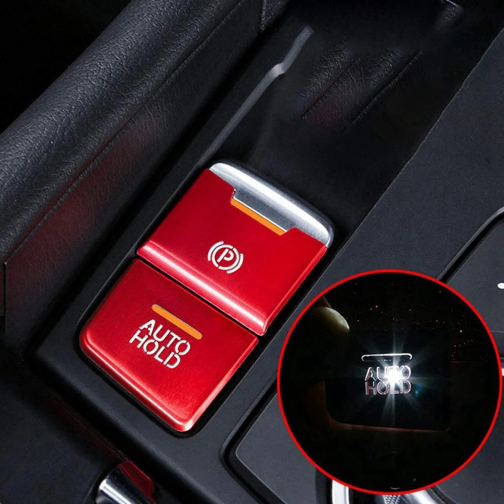 7шт Красная Накладка Мультимедийной Кнопки Электронного Ручного Тормоза для Mazda 3 6 CX-5 CX-9 2016-2020 Наклейка на Центральную Консоль Изображение 3 