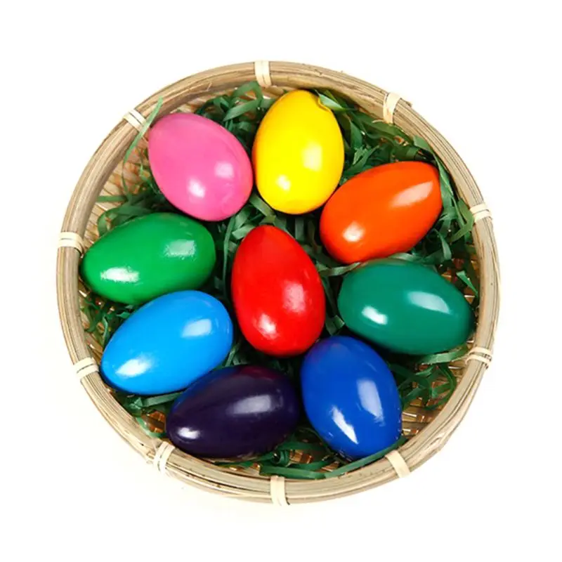 9 Цветных твердых карандашей в форме яйца, нетоксичный моющийся воск для рисования для детей Изображение 4 