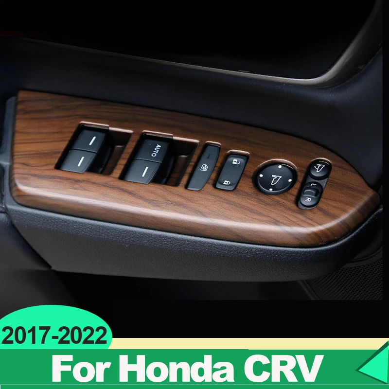 ABS Автомобильное Оконное Стекло Кнопка Включения Подъемника Накладка Для Honda CRV CR-V 2017 2018 2019 2020 2021 2022 Гибридные Аксессуары Для Интерьера