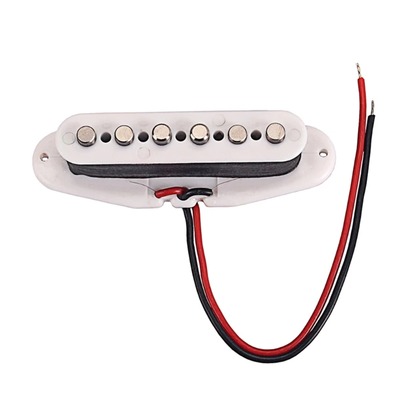 Alnico 5 Звукоснимателей Strat Neck Гитарный Гриф/Средний/Мостовой Звукосниматель С Одной Катушкой для Электрогитары Strat Style White 448D