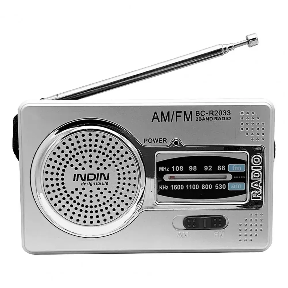 BC-R2033 Радио AM FM Портативное радио с батарейным питанием Лучший прием и длительный срок службы для бега, прогулок, дома для престарелых