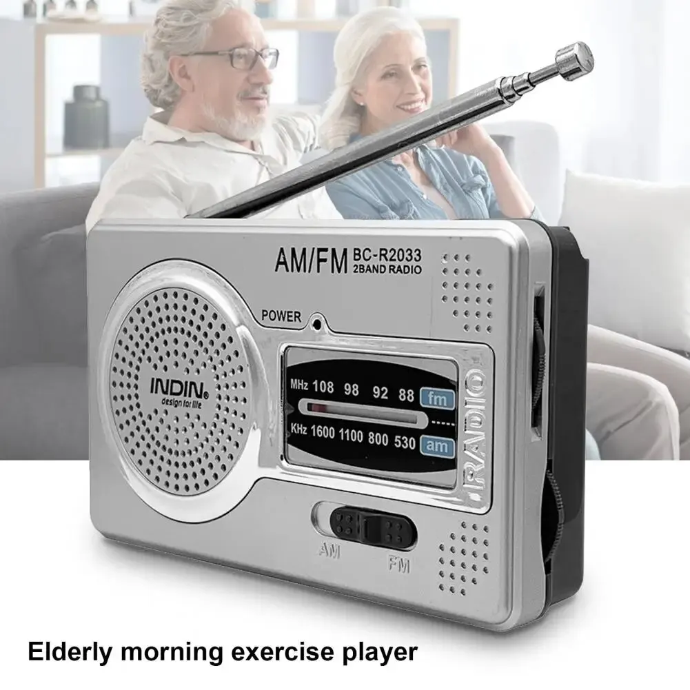BC-R2033 Радио AM FM Портативное радио с батарейным питанием Лучший прием и длительный срок службы для бега, прогулок, дома для престарелых Изображение 2 