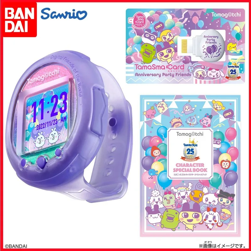 Bandai Tamagotchi Original Meets Pix Электронная Машинка для домашних животных, Игровая консоль с цветным экраном, Коллекция игрушек, Рождественские Подарки для детей Изображение 0 