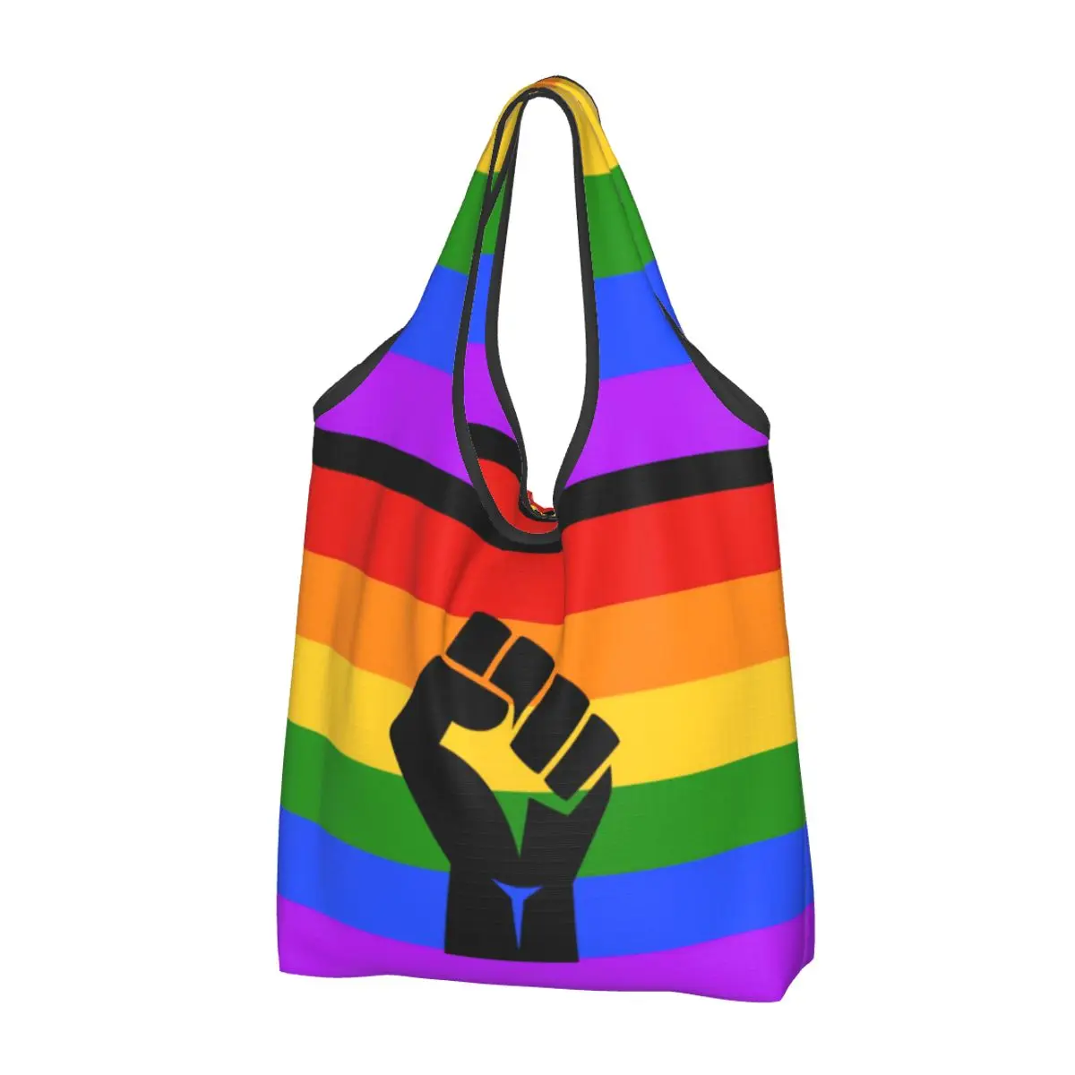 Black Lives Matter BLM Pride, сумки для покупок, сумки для покупок Kawaii Shopper, большие портативные сумки LGBT Rainbow