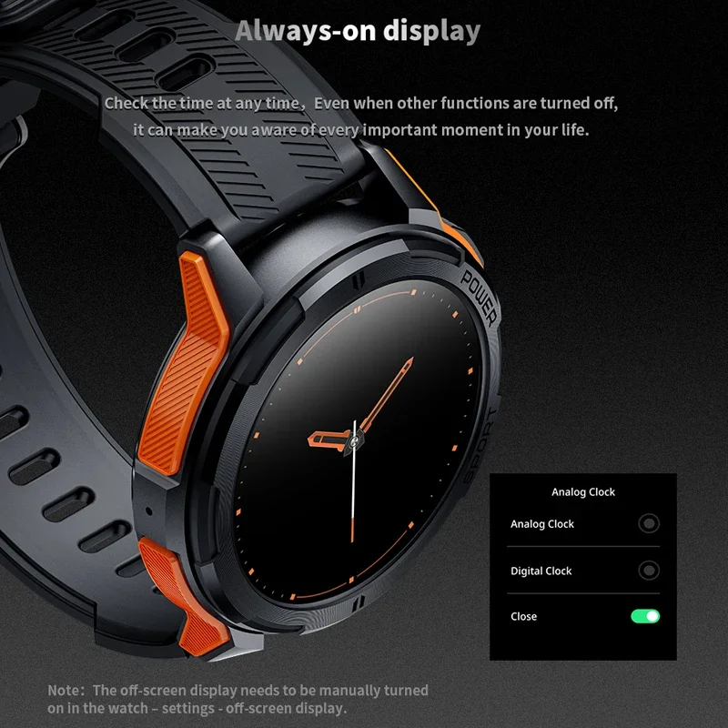 C25 Смарт-Часы Для Мужчин Smartwatch 2023 Bluetooth Вызов Пульсометр 1,43 Дюйма HD 466*466 Экран 100 + Спортивный Голосовой помощник Изображение 1 