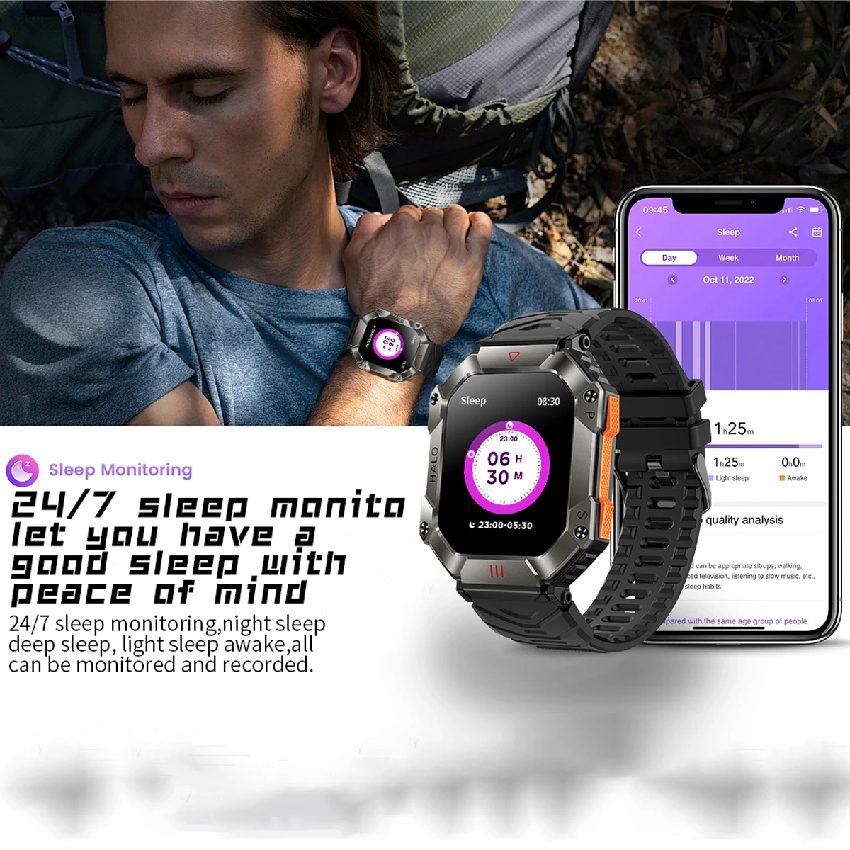 Canmixs Смарт-часы для мужчин, Bluetooth-вызов, умные часы, Компас, GPS-отслеживание движения, Кардиомонитор, спортивные умные часы Изображение 5 
