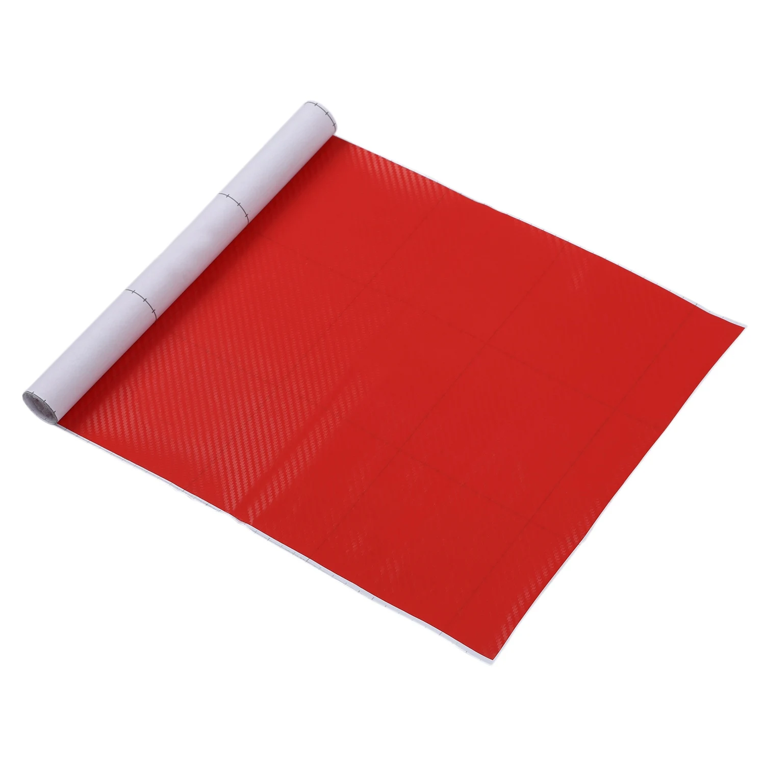 DIY 30x127 3D наклейка из углеродного волокна Виниловая пленка Оберточная бумага рулон Клейкая автомобильная наклейка Лист красный Изображение 2 