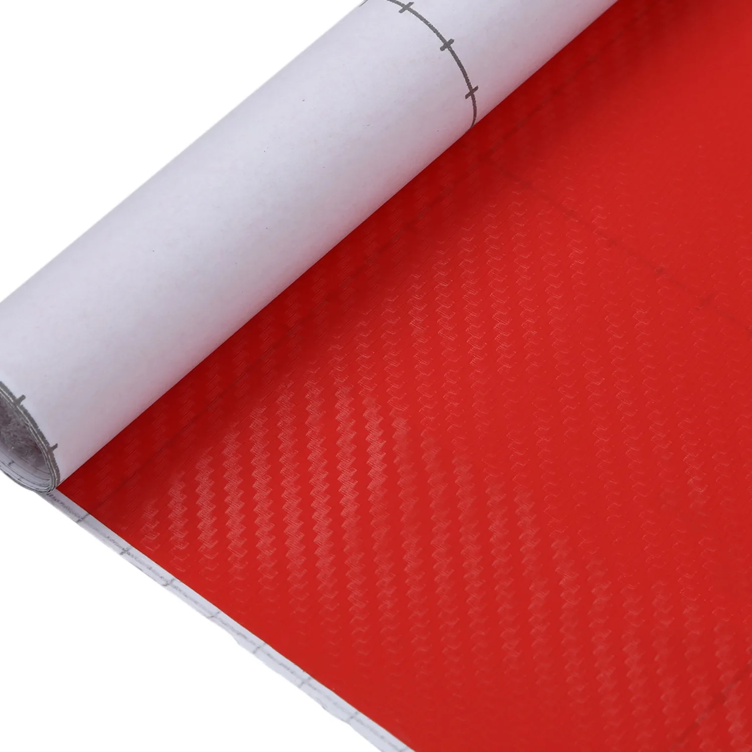 DIY 30x127 3D наклейка из углеродного волокна Виниловая пленка Оберточная бумага рулон Клейкая автомобильная наклейка Лист красный Изображение 3 