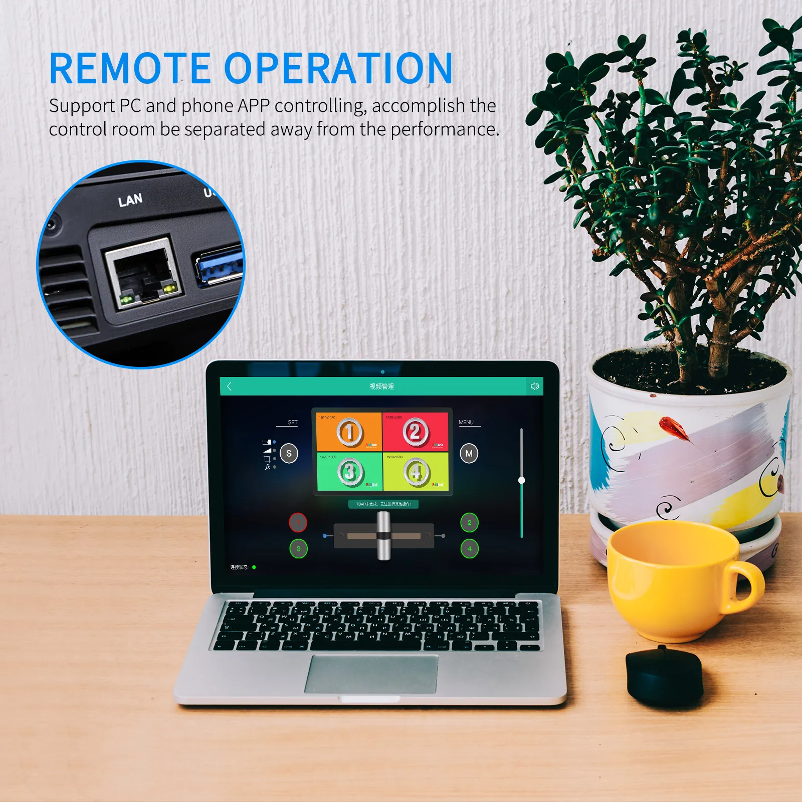 FEELWORLD L2 PLUS Мультикамерный Видеомикшерный Коммутатор С 5,5-Дюймовым Сенсорным экраном PTZ-Управлением Chroma Key USB3.0 Для прямой трансляции Изображение 3 