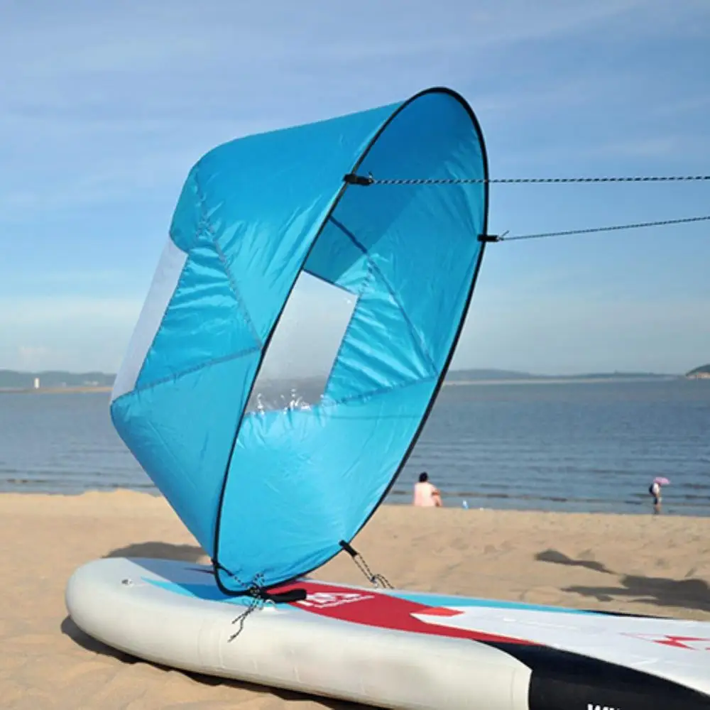 Foldable Transparent Window Summer Surfing Wind Sail for Kayak Canoe Rowing Boat лодка пвх под мотор bateau gonflable kajak