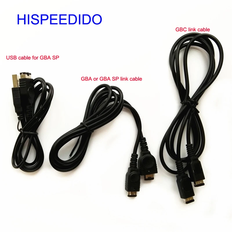 HISPEEDIDO Горячее предложение usb кабель для зарядного устройства + кабель для подключения плеера Для консоли Nintendo Gameboy Advance GBA Color GBC GBA SP Изображение 0 