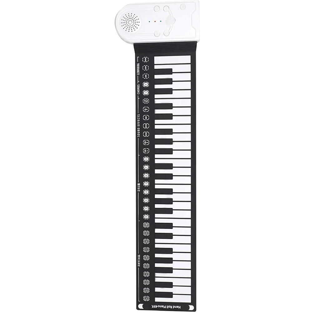 IRIN 49-клавишное ручное пианино, силиконовая портативная клавиатура, музыкальный инструмент для обучения, складной электронный орган для начинающих