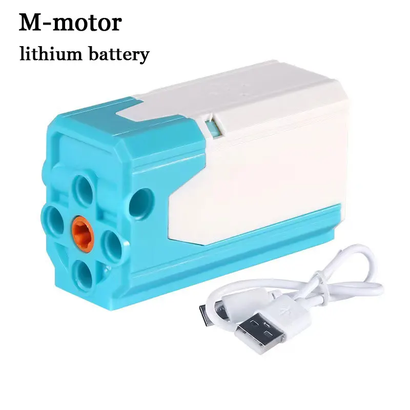 M Мотор с литиевой батареей Micro USB Перезаряжаемый игрушечный источник питания, совместимый со строительными блоками Lego Изображение 0 
