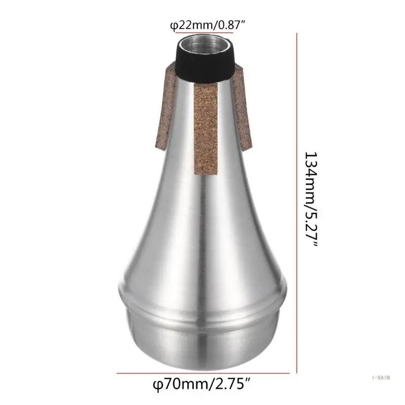 M5TC Прочные глушители Trumpet Mute из алюминиевого сплава Practice Cup Trumpet Cornet Изображение 5 