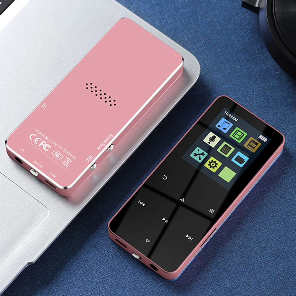 MP3 /MP4-плеер со встроенным динамиком Bluetooth, сенсорная клавиша FM-радио, воспроизведение видео, Электронная книга, Hi-FI Металлический 2,0-дюймовый сенсорный музыкальный проигрыватель MP4. Изображение 2 