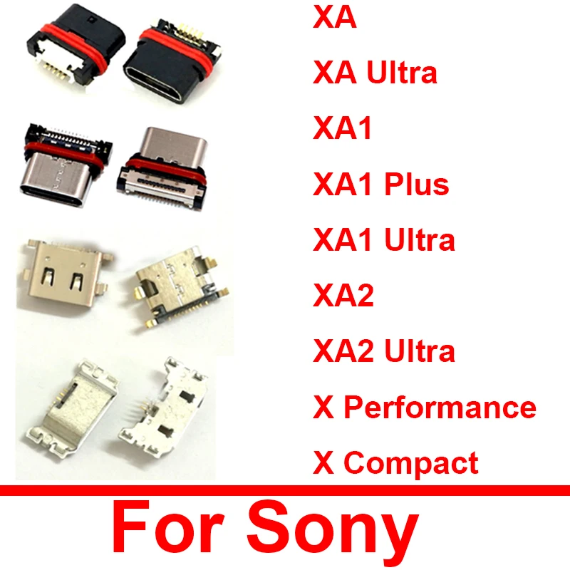 Micro mini USB порт для зарядки Sony Xperia XA Ultra XA1 Plus XA1 Ultra XA2 Ultra X Performance X Compact USB Зарядное устройство Док-станция