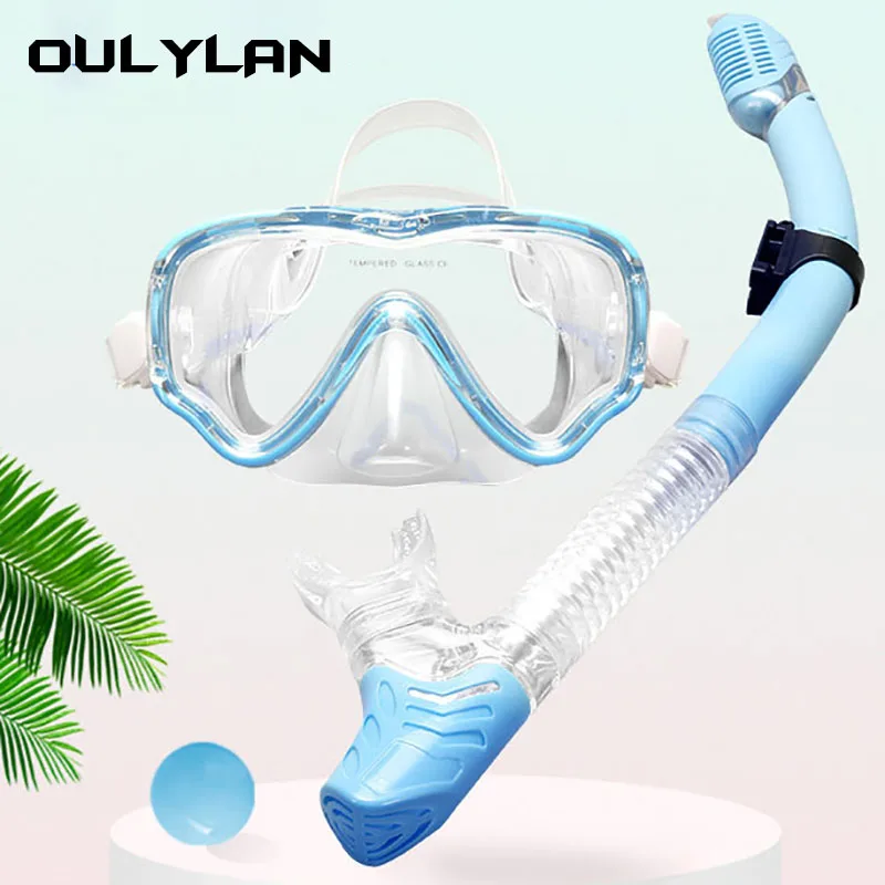 Oulylan Маска для подводного плавания с трубкой, Очки для подводного плавания, Женщины, Мужчины, Очки для плавания, Маска для подводного плавания, Снаряжение для водных видов спорта