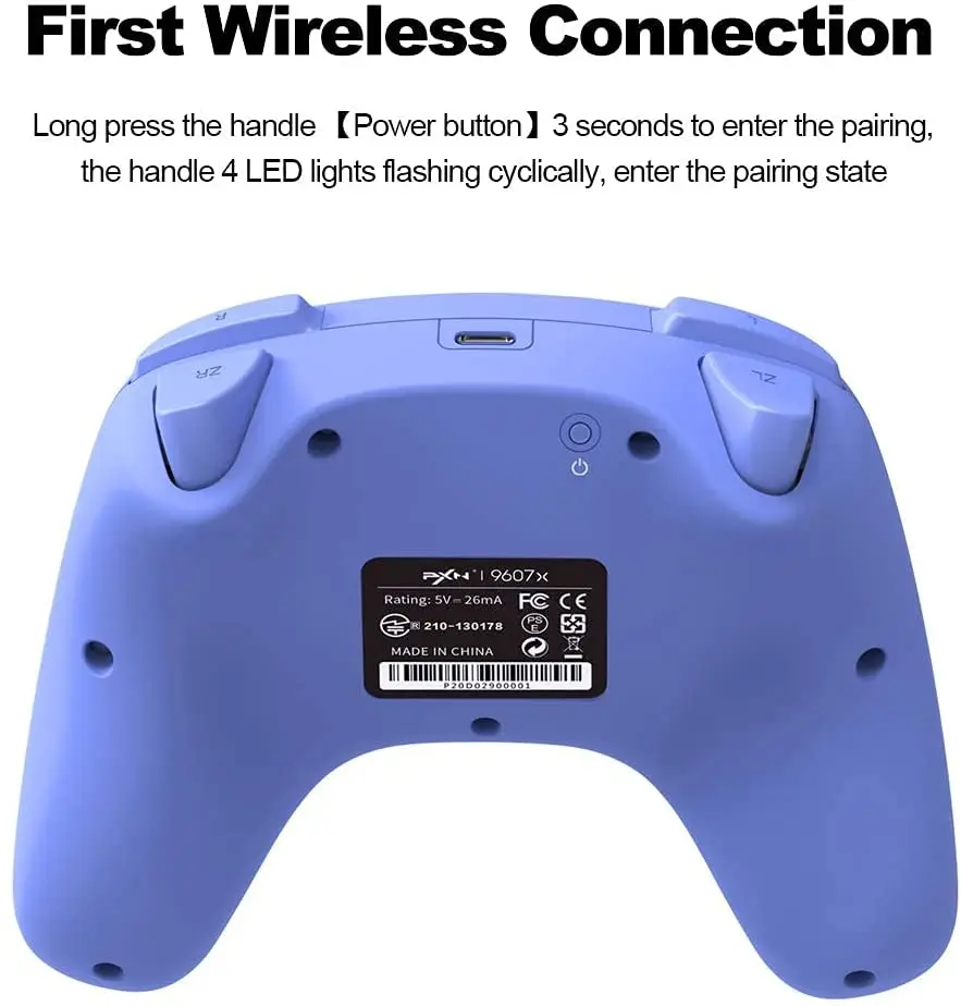 PXN 9607X Беспроводной Игровой контроллер Bluetooth Pro для консоли Nintendo Switch/IOS 16 + Геймпад-Джойстики для ПК с Windows Изображение 5 