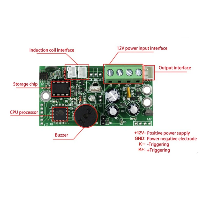 RFID Встроенная плата управления EMID 125 кГц Нормально Открытый Модуль управления Контроллер индукционной карты-метки Изображение 5 
