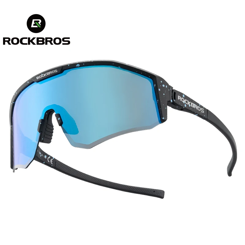 ROCKBROS Легкие велосипедные очки с поляризованными линзами, солнцезащитные очки UV400, защита от солнца, спорт на открытом воздухе, MTB Велосипедные очки