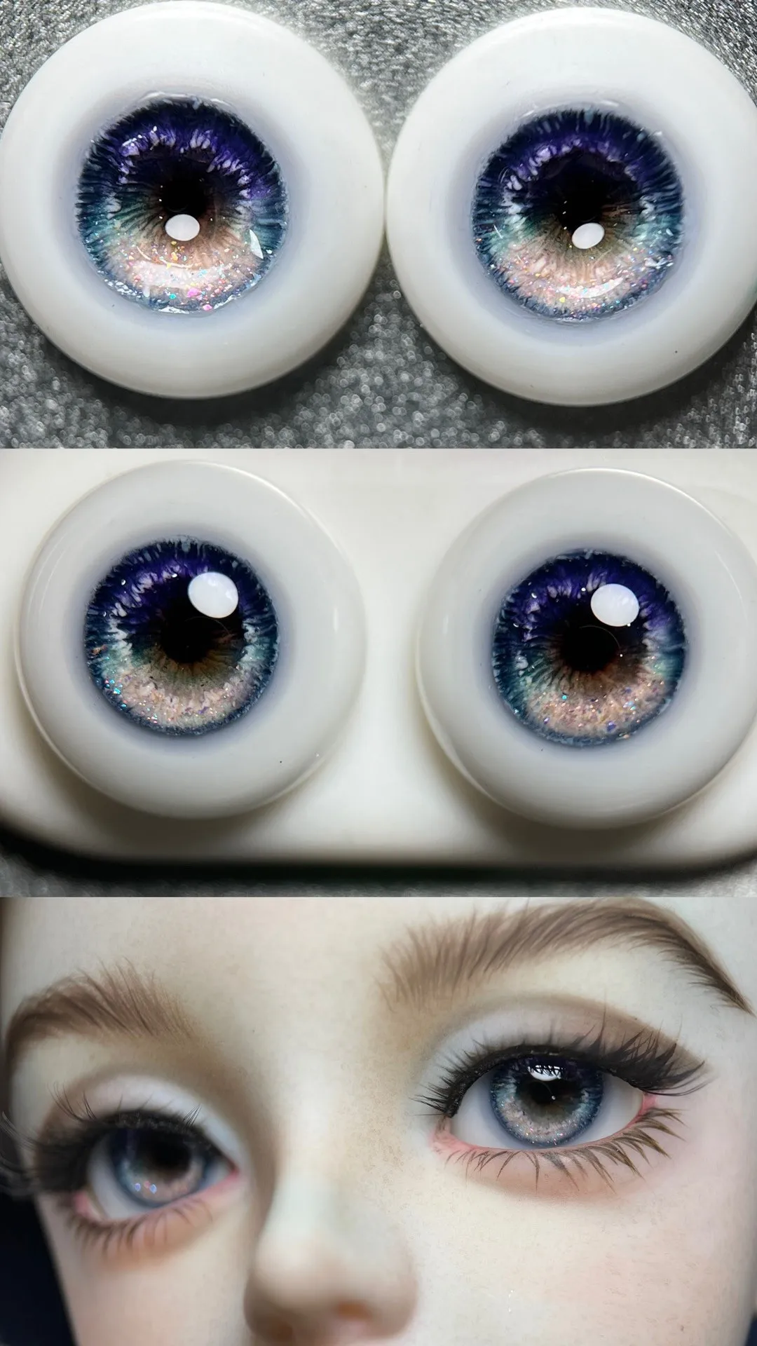SD / MDD / MSD Craft Eyes “Космическое небо” 14мм 16мм Защитное глазное яблоко куклы BJD