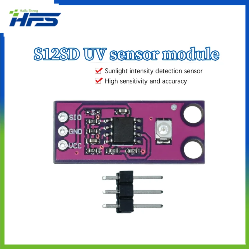 Sensor de luz com módulo de detecção uv de montagem original 240nm-370nm para arduino