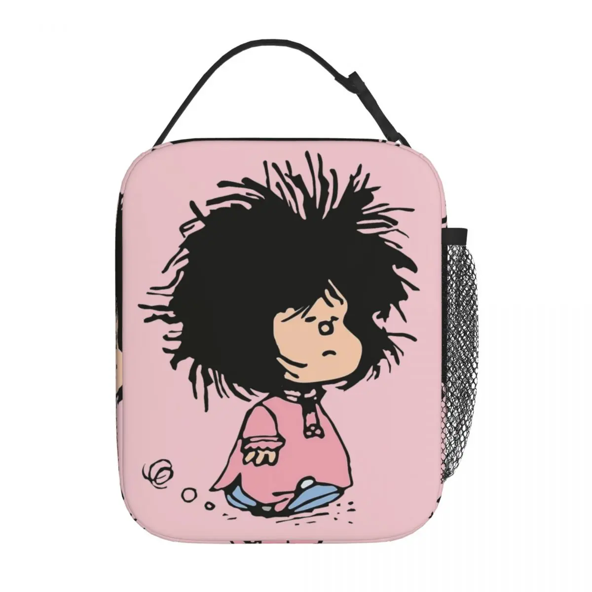 Sleepy Mafalda Забавные аксессуары Изолированный ланч-пакет для школы Контейнер для еды Портативный термоохладитель ланч-бокс